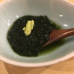 旬美にしかわ - 海苔の酢の物。海苔の香りが素晴らしい。