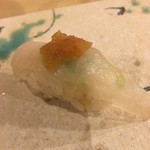 旬美にしかわ - 虎河豚の握り