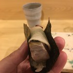 旬美にしかわ - 鯖と千枚漬の手巻き寿司