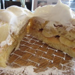 ジャストカフェ - バナナパンケーキ断面