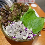장인닭갈비 - 野菜はセルフバイキング