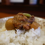 Sumibiyakitori Mifuku - 鶏もつカレー煮込みオンザライス