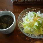 海坊厨 - スープ、サラダ（日替わりランチ）