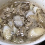 田舎打ち 麺蔵 - 肉汁の灰汁