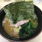 武蔵家 - ラーメン並かため多め✧*。