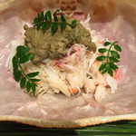 松川 - 間人蟹 味噌と一緒に