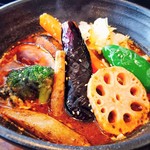 一文字カリー店 - 2018/3  スープカレー  ベーコンエッグ5番