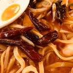 菜幸 - 辛味増しオーダーは唐辛子を沢山入れてくれます♪