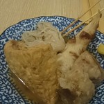 旬菜と海鮮　森田屋 - おでん　厚揚げ 糸こんにゃく ちくわ しゅうまい