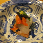 銀座 しのはら - 赤貝と伊勢海老の洗い2