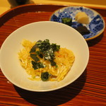 銀座 しのはら - 焼きたらば蟹と雲丹の混ぜご飯2