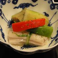 割烹 いわき - 冷たい夏野菜の小鉢