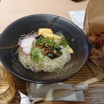 播州骨付鶏と龍野そうめん とりいち - 龍野そーめん＋龍野醤油味唐揚げ