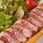 Domestic Japanese black beef sirloin Steak