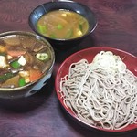 登喜和家 - けんちんとカレーのハーフつけそば(細麺)1,000円