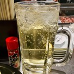 博多串焼き バッテンよかとぉ - 「メガジョッキ」(90円)。10:00〜17:00のハッピーアワー限定。