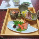 料亭 香梅咲 - 刺身、海老がプリプリなだけでなく甘味もしっかり感じられるええもの 201803