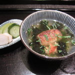 本濱 - 焼きおにぎりのお茶漬け　伊勢海老を忍ばせて