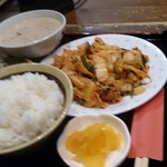 Nonki - 豚キムチ定食  ライス大盛り