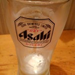 おぎ野 - 生麦酒グラスが変わった。企業努力