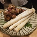 SUGALABO - モリーユ茸　ホワイトアスパラガス