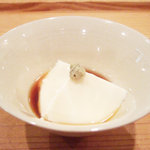 そばの実 一閑人 - おぼろ豆腐