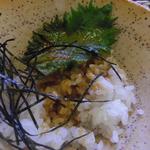 料理 萬口 - 今度は紫蘇と漬け汁でｗ