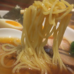 ななふく - 特製ななふくラーメン啜る