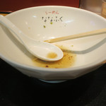 ななふく - 特製ななふくラーメン　完食