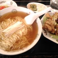 味の中華 羽衣 銀座本店 - Cセット 地鶏唐揚げと麺（ごはん抜き）