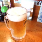 くつろぎ亭ひこべえ  - 水曜半額の生ビール（中）