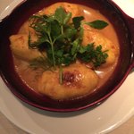 ラカーヴデランパール - 芝海老のクネル 濃厚なブイヤベースソース