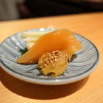 鮨 尚充 - 北海道の青柳と庄内ネギ