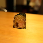 鮨 尚充 - あん肝とスイカの奈良漬の巻物