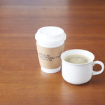 ASICS CONNECTION TOKYO - オーガニックのコーヒーやソイラテ、ハーブティーなど、ドリンクも充実しています。