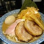 つけ麺 凌駕 - 特製濃厚らー麺 960円、辛ねぎ 100円