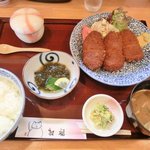 招福 - 味噌ヒレカツ定食1260円