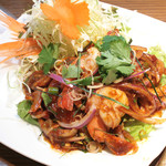 Spicy Thai marinated shrimp “Pa Kung”