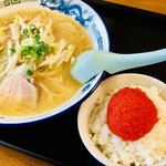 鈴木食堂 - 味噌ラーメン明太子ご飯セット