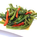 Stir-fried water spinach ``Pakbung Faidaen''