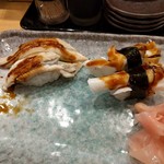 寿司一心 - 穴子とゲソ