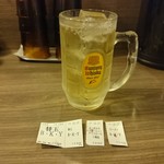 博多 一幸舎 - ドリンク写真:オツマミセット500えんのハイボール