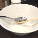 麺屋りゅう - 完食した丼