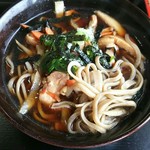 そばっ子屋 - かしわ 麺をひっぱりだし
