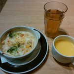 ベーカリーレストランポルボロン - グラタン・黒豆茶・ポタージュ