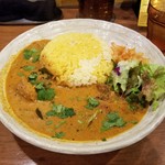 SPICY CURRY 魯珈 - ポンディシェリ風ほたてのココナツカレーのライス大盛