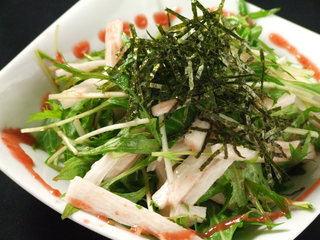 h Dainingu Izakaya Gu-Bu - 水菜と長芋の梅風味サラダ600円（税込）
