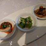 四川豆花飯荘 - 本日の前菜三種