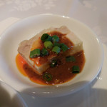 四川豆花飯荘 - 豚肉の辛味噌がけ