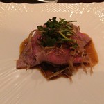 f - 秋田錦牛 スパイスのお湯でしゃぶしゃぶ 上小阿仁のさもだし